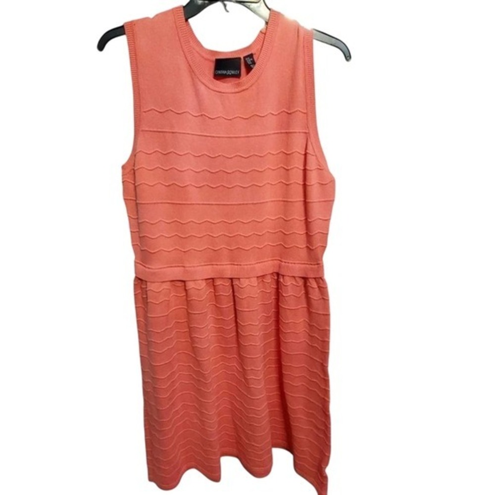 Cynthia Rowley Coral Midi Sweater Sheath Dress size XL NEW!!!